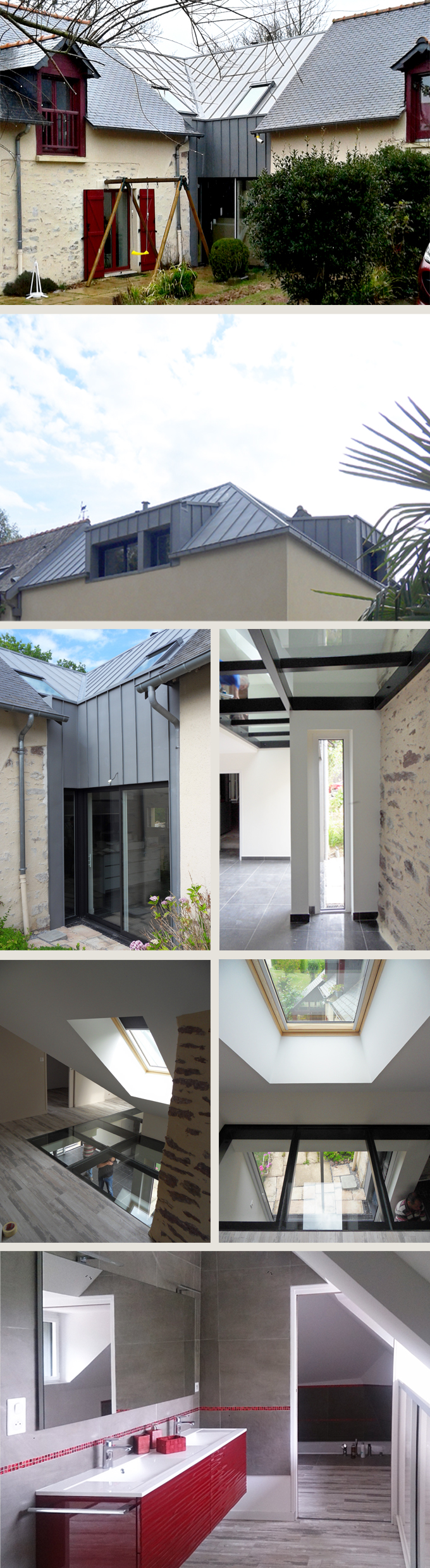 Extension sur 2 niveaux en liaison des constructions existantes - MONFORT SUR MEU (35) Extension sur 2 niveaux en liaison des constructions existantes - MONFORT SUR MEU (35)