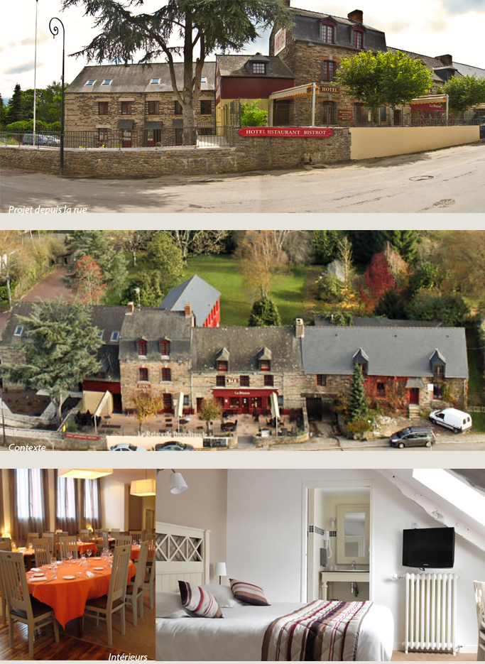 Rénovation d'un Restaurant & Hôtel et spa ***  - PAIMPONT (35)