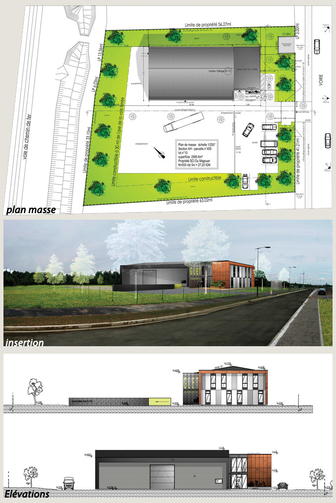 Bureaux & Atelier de GLET Construction - BRUZ (35) Bureaux & Atelier de GLET Construction - BRUZ (35)