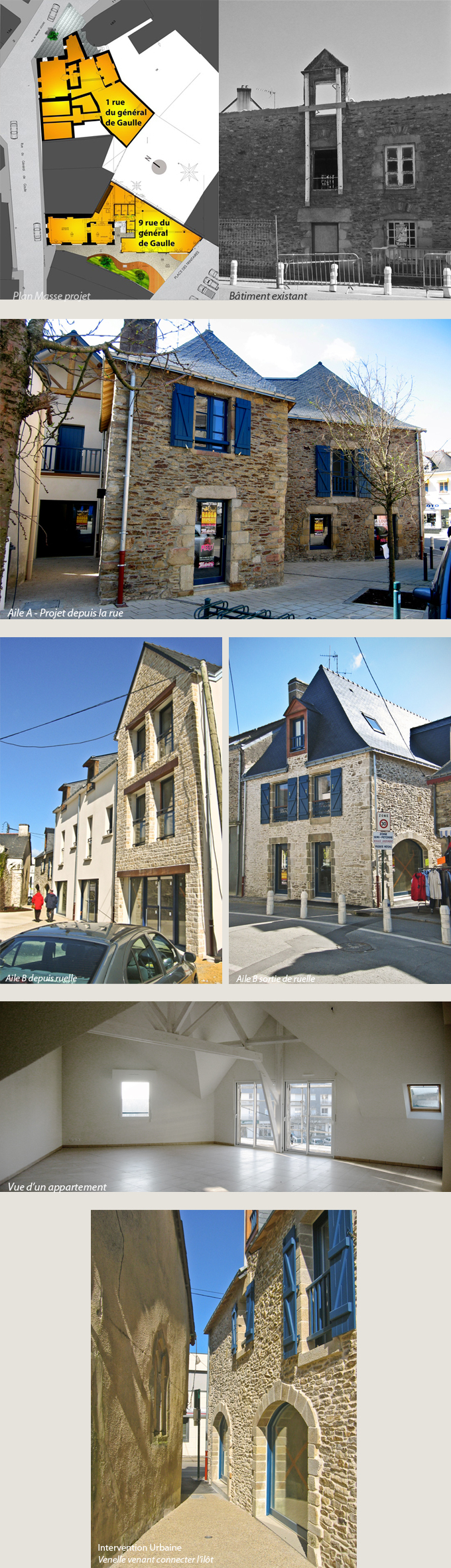 Création de 6 commerces & 7 logements en centre de bourg - SARZEAU (56) Création de 6 commerces & 7 logements en centre de bourg - SARZEAU (56)