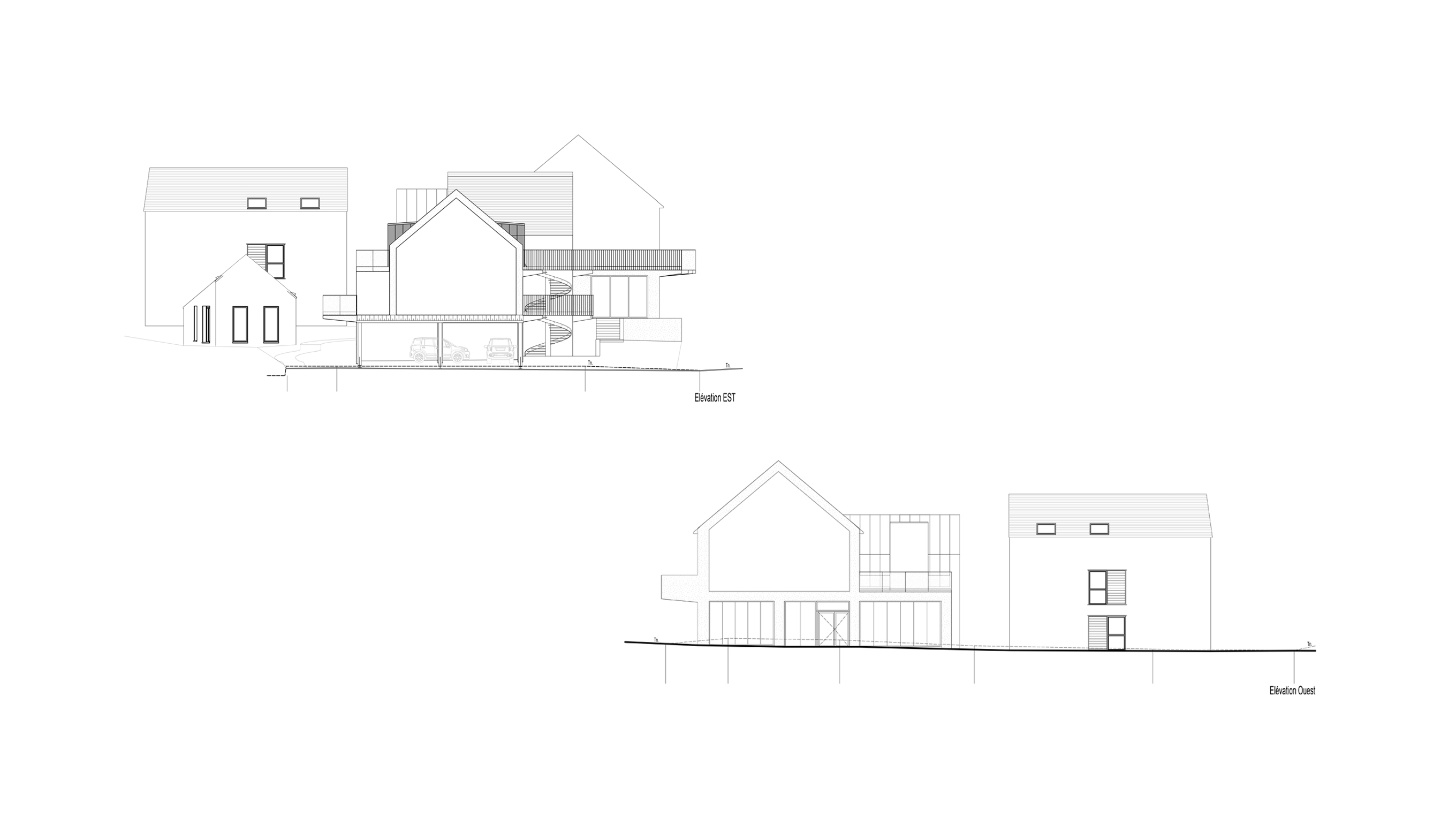 Projet urbain : Logements et commerces, salle commune - SURZUR (56)