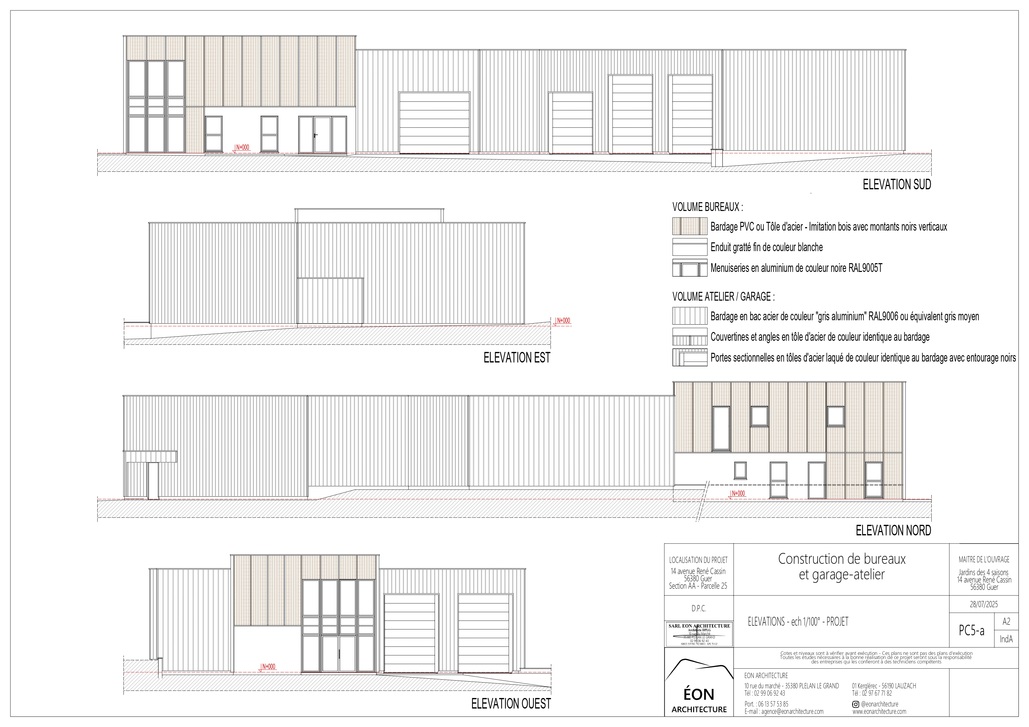 Construction de Bureaux-Atelier - GUER (56)